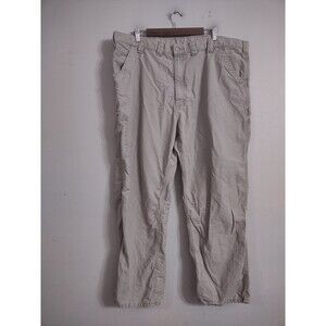 Carhartt Pants Mens size 42x29 Beige Loose Fit Workwear Cargo Carpenter